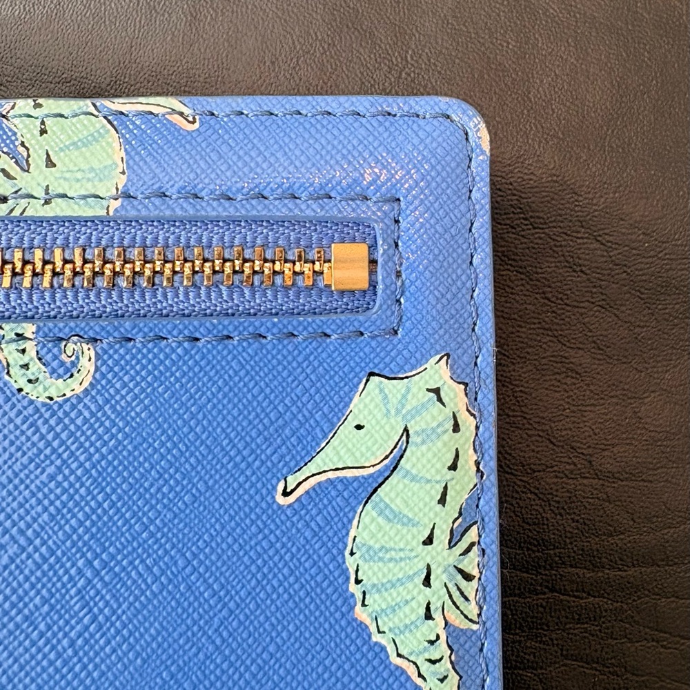 Kate Spade Blue Seahorse Wallet - Picture 11 of 13